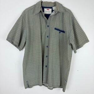 VTG Levi’s Geometric Button Down Shirt Retro Mod 90s Casual Streetwear Vibes